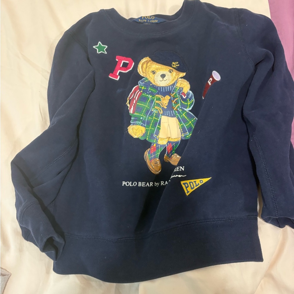 Polo by Ralph Lauren Kids Navy Bear Hoodie